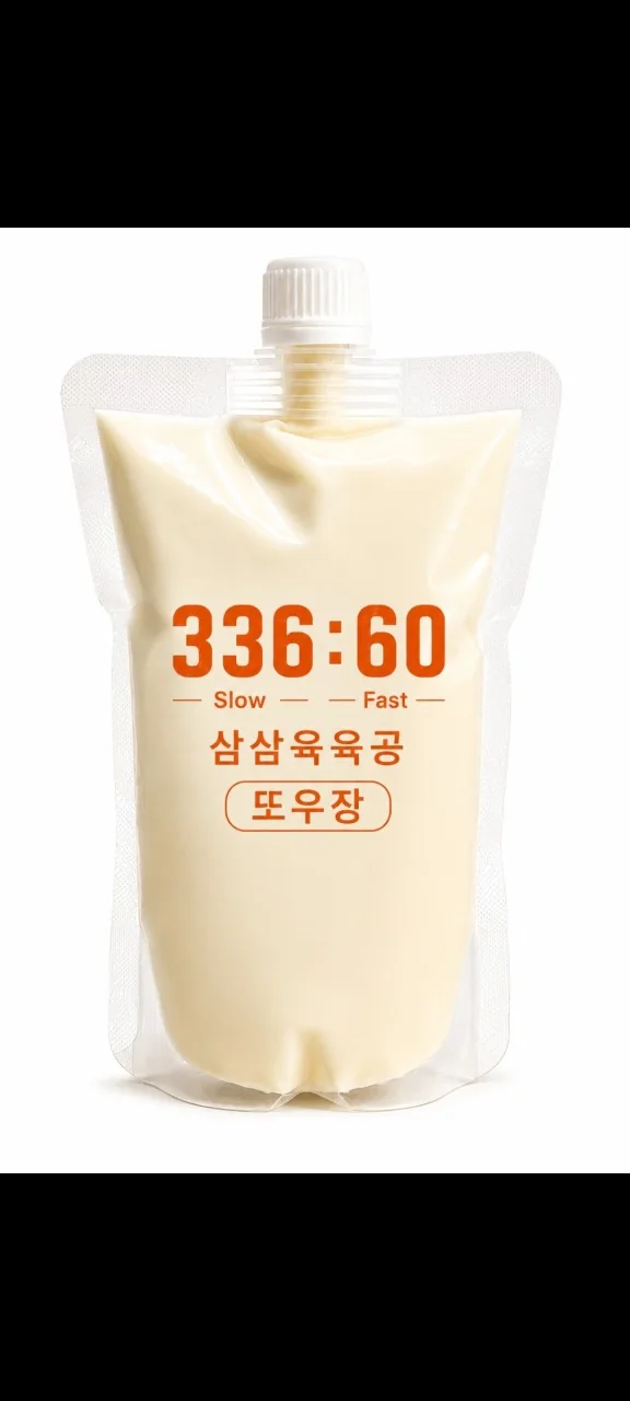 336:60 house-made soy milk Ttoujang pouch packaging